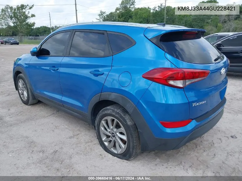 2016 Hyundai Tucson Se VIN: KM8J33A44GU228421 Lot: 39660416