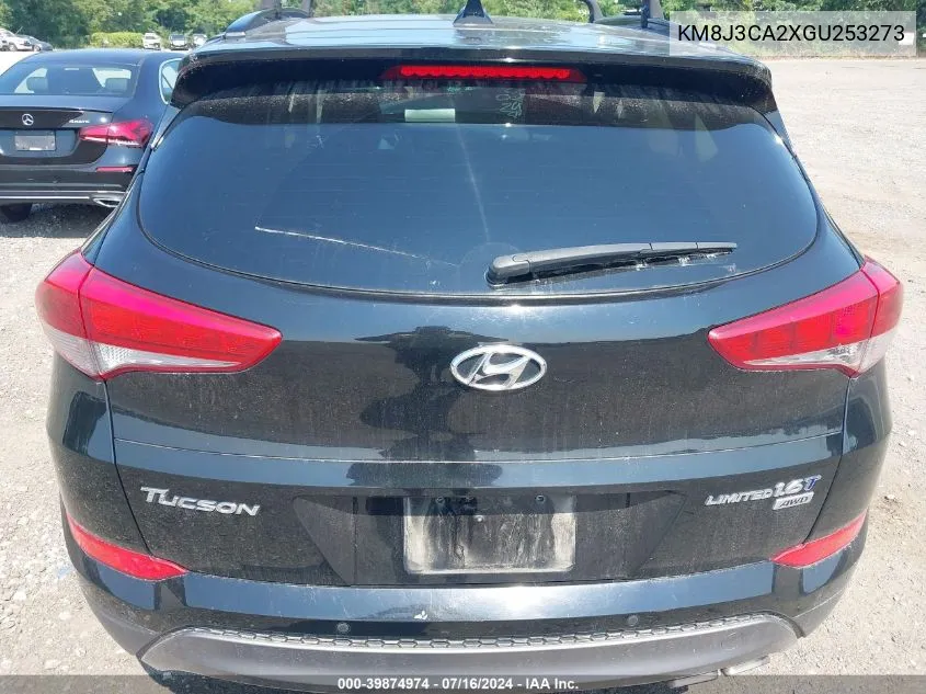 2016 Hyundai Tucson Limited VIN: KM8J3CA2XGU253273 Lot: 39874974