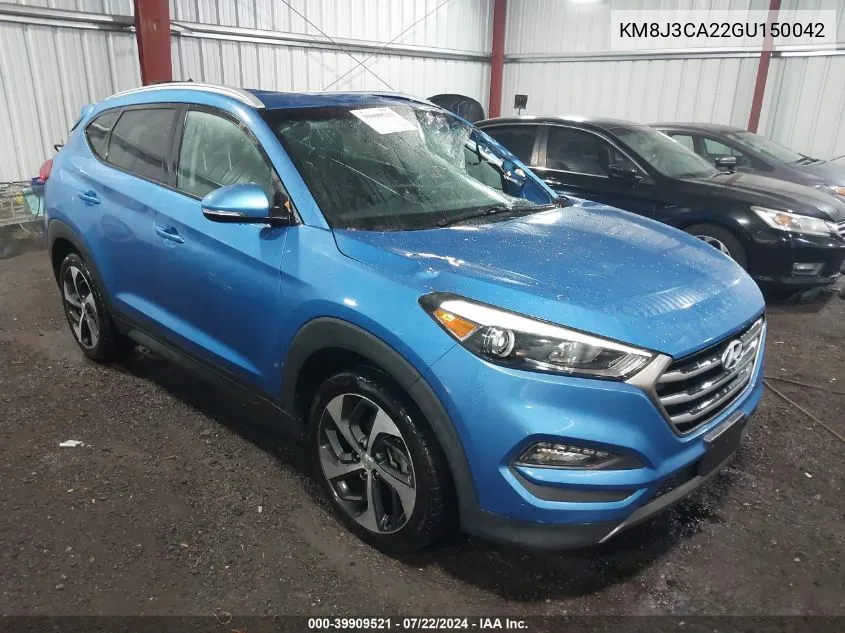 2016 Hyundai Tucson Sport VIN: KM8J3CA22GU150042 Lot: 39909521