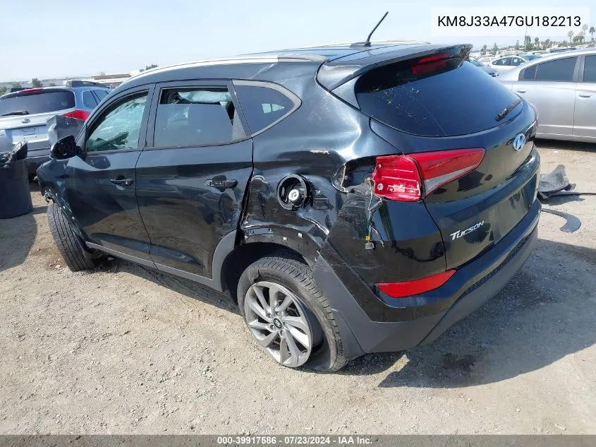 2016 Hyundai Tucson Se VIN: KM8J33A47GU182213 Lot: 39917586