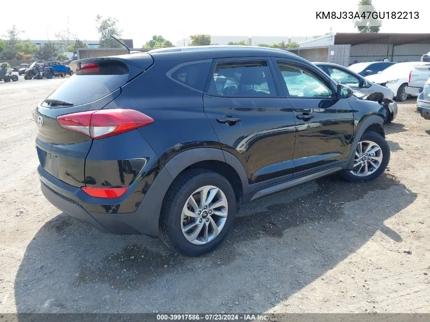 2016 Hyundai Tucson Se VIN: KM8J33A47GU182213 Lot: 39917586