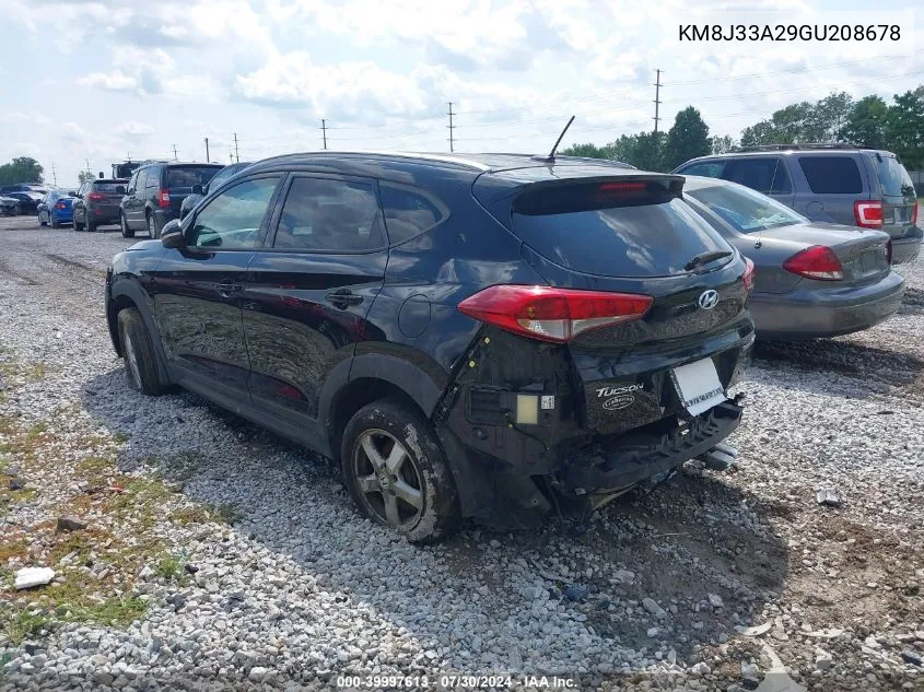 2016 Hyundai Tucson Sport VIN: KM8J33A29GU208678 Lot: 39997613