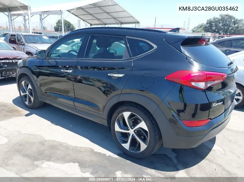 2016 Hyundai Tucson Limited VIN: KM8J3CA28GU035462 Lot: 39999871