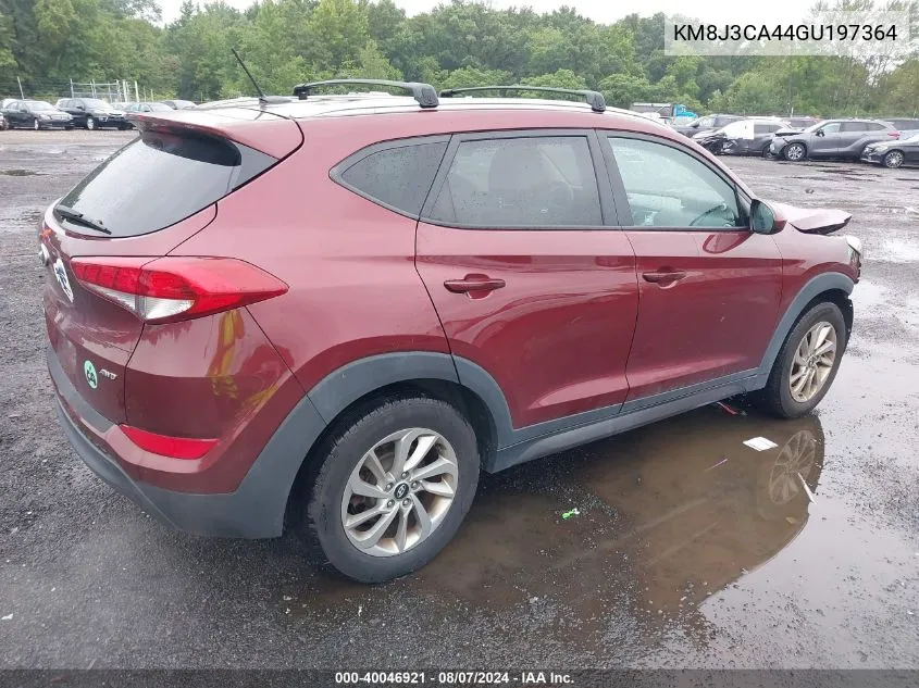 2016 Hyundai Tucson Se VIN: KM8J3CA44GU197364 Lot: 40046921