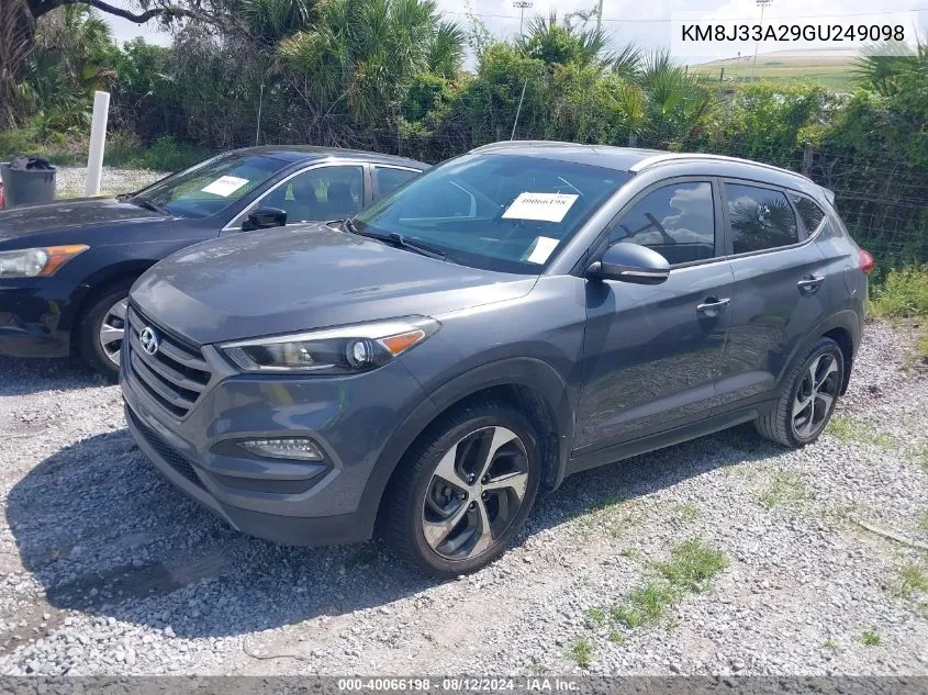 2016 Hyundai Tucson Sport VIN: KM8J33A29GU249098 Lot: 40066198