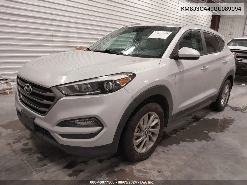 2016 Hyundai Tucson Se VIN: KM8J3CA49GU089094 Lot: 40077508