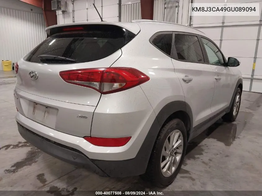 2016 Hyundai Tucson Se VIN: KM8J3CA49GU089094 Lot: 40077508