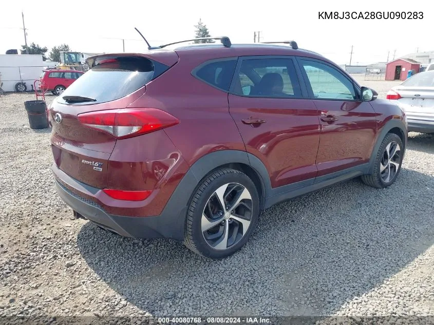 2016 Hyundai Tucson Sport VIN: KM8J3CA28GU090283 Lot: 40080768