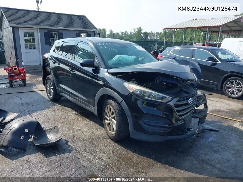 2016 Hyundai Tucson Se VIN: KM8J23A4XGU125474 Lot: 40133757