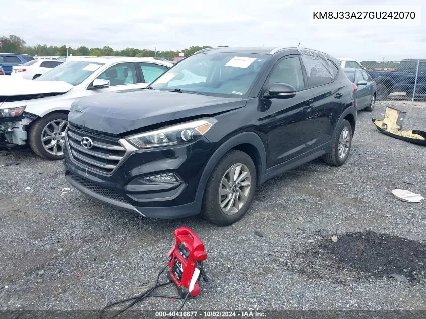 2016 Hyundai Tucson Eco VIN: KM8J33A27GU242070 Lot: 40436677