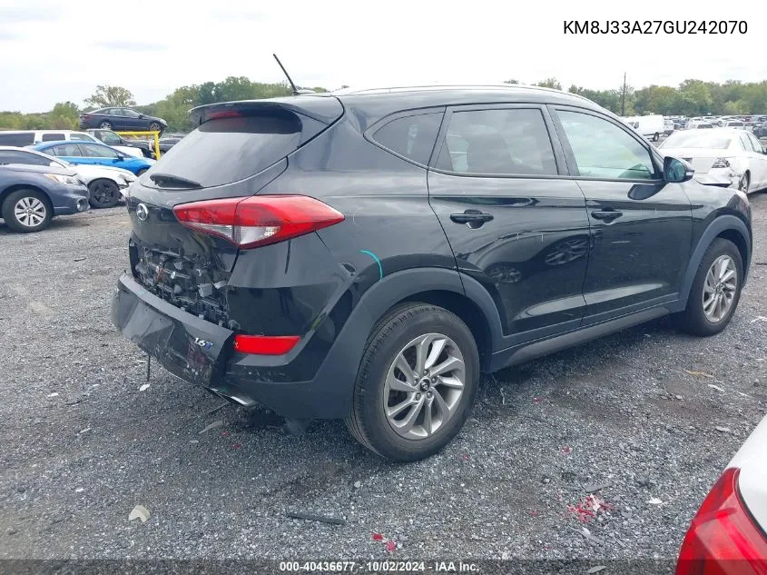 2016 Hyundai Tucson Eco VIN: KM8J33A27GU242070 Lot: 40436677