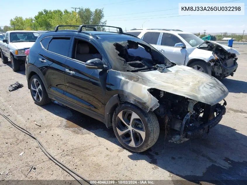 2016 Hyundai Tucson Limited VIN: KM8J33A26GU032298 Lot: 40463399