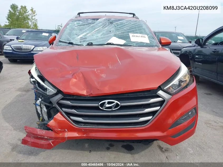 2016 Hyundai Tucson Se VIN: KM8J3CA42GU208099 Lot: 40465486