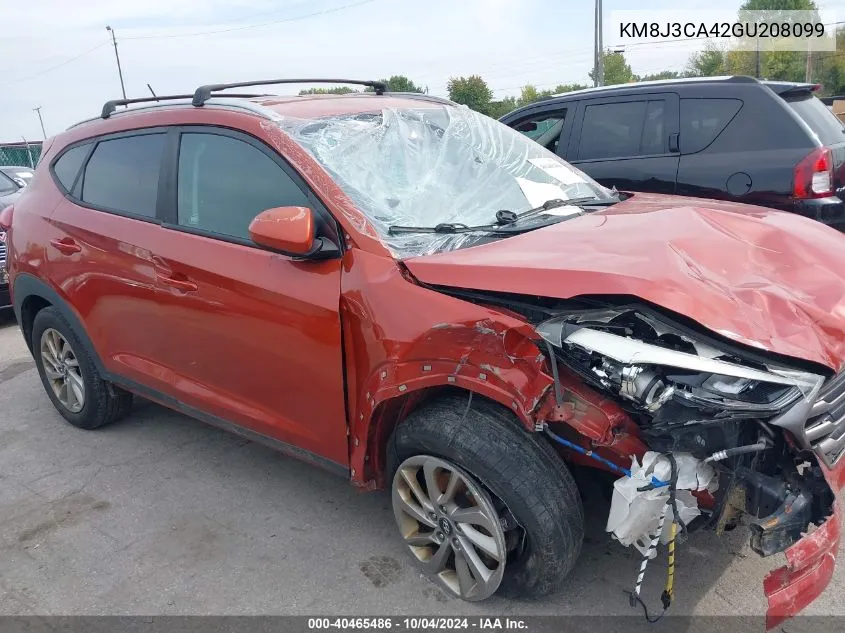 2016 Hyundai Tucson Se VIN: KM8J3CA42GU208099 Lot: 40465486