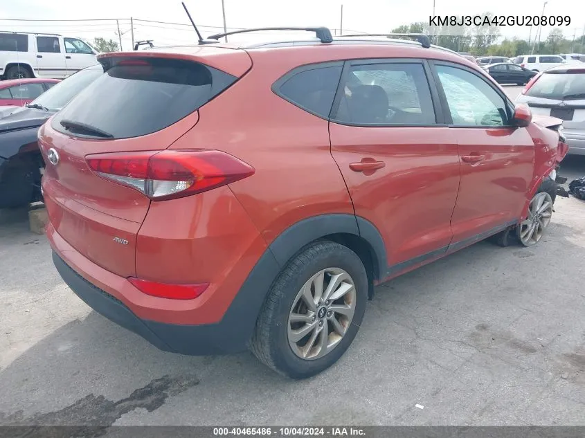 2016 Hyundai Tucson Se VIN: KM8J3CA42GU208099 Lot: 40465486