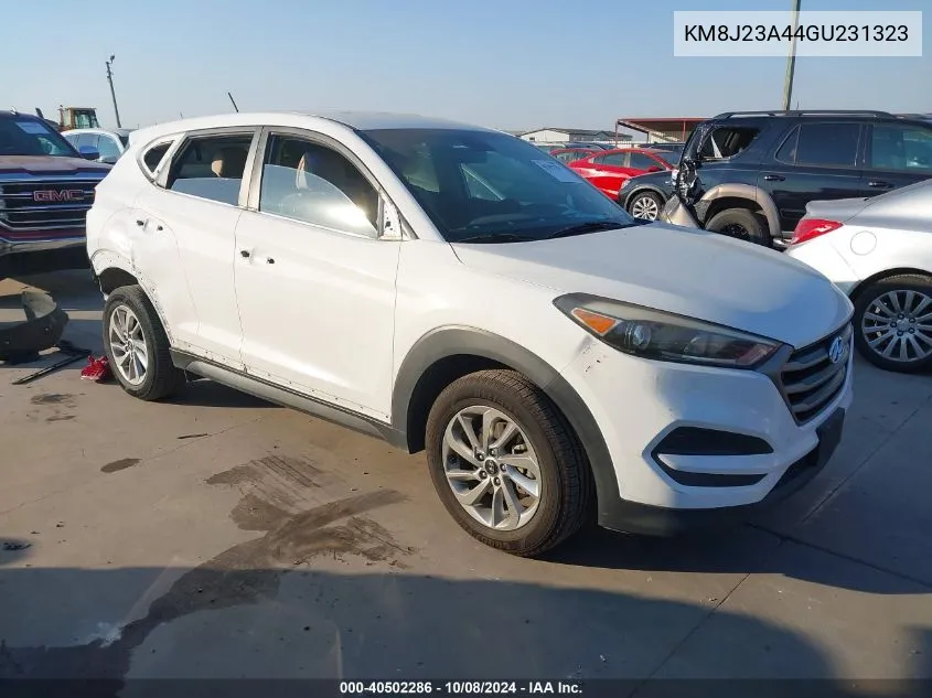 2016 Hyundai Tucson Se VIN: KM8J23A44GU231323 Lot: 40502286