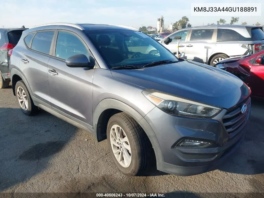 2016 Hyundai Tucson Limited/Sport And Eco/Se VIN: KM8J33A44GU188891 Lot: 40506243