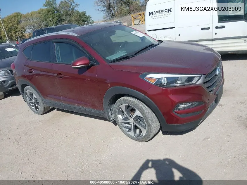 2016 Hyundai Tucson Sport VIN: KM8J3CA2XGU203909 Lot: 40508080