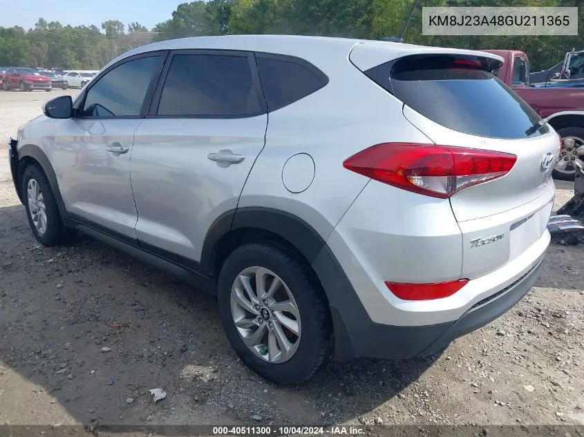 2016 Hyundai Tucson Se VIN: KM8J23A48GU211365 Lot: 40511300