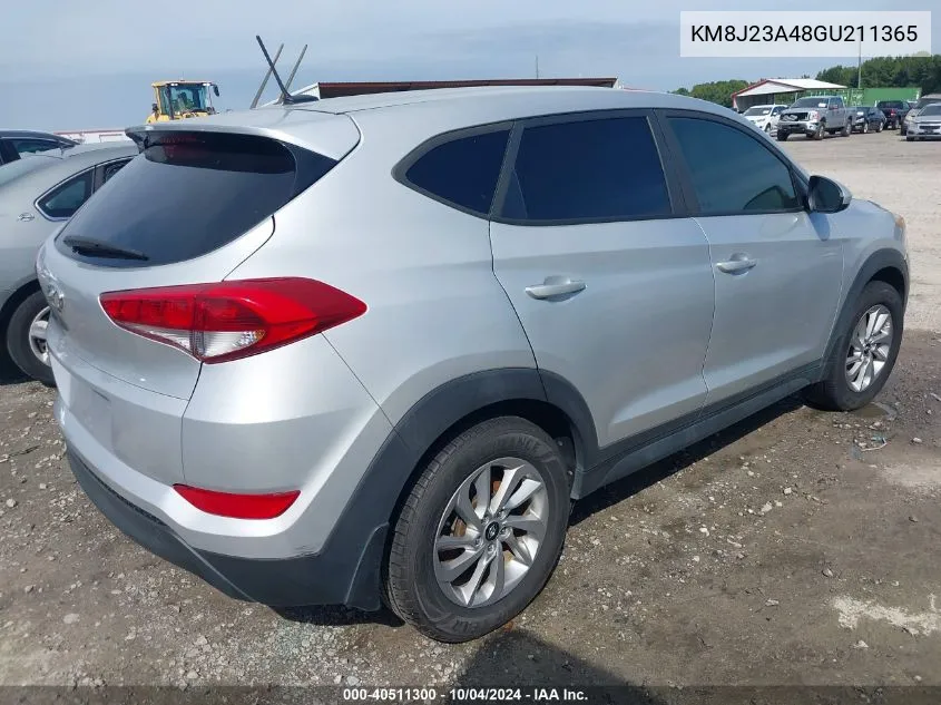 2016 Hyundai Tucson Se VIN: KM8J23A48GU211365 Lot: 40511300