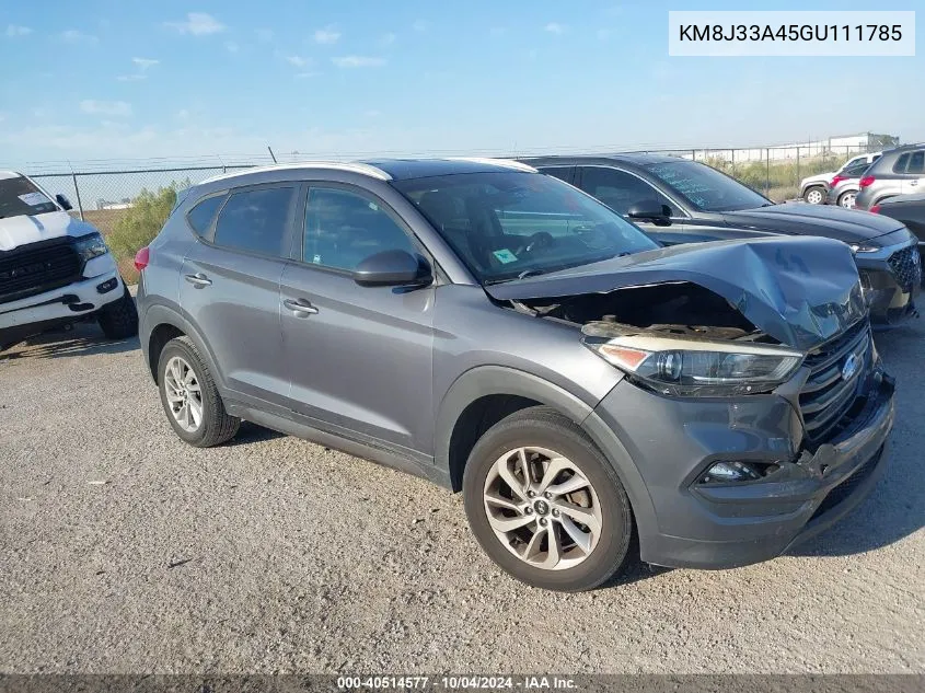 2016 Hyundai Tucson Se VIN: KM8J33A45GU111785 Lot: 40514577