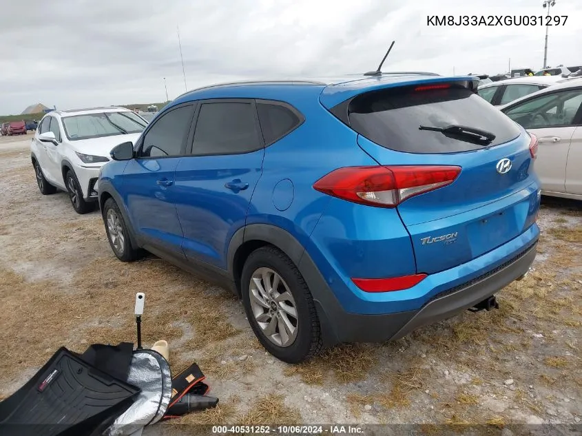 2016 Hyundai Tucson Limited/Sport And Eco/Se VIN: KM8J33A2XGU031297 Lot: 40531252