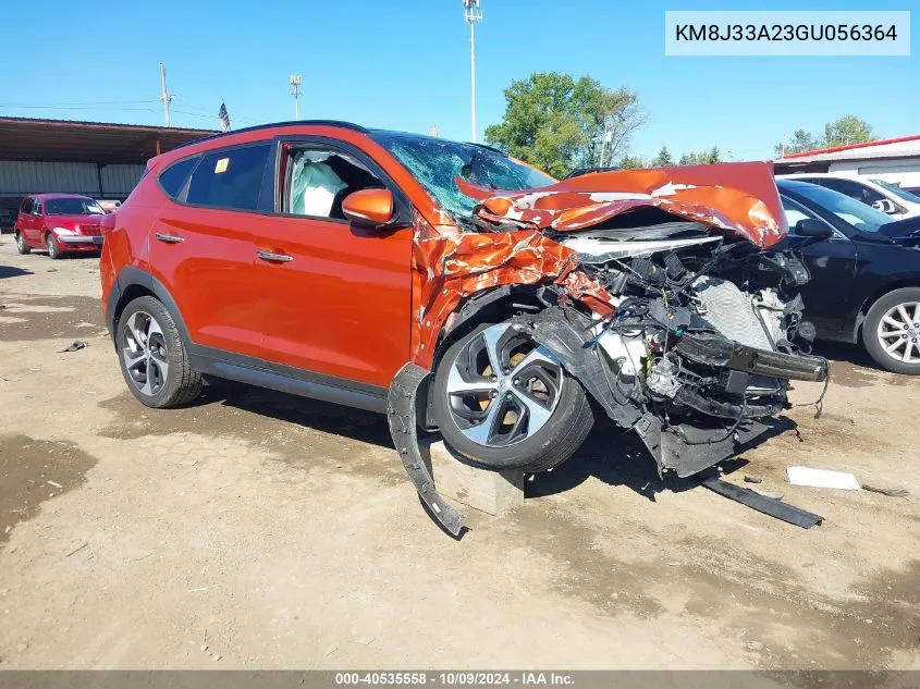 2016 Hyundai Tucson Limited VIN: KM8J33A23GU056364 Lot: 40535558