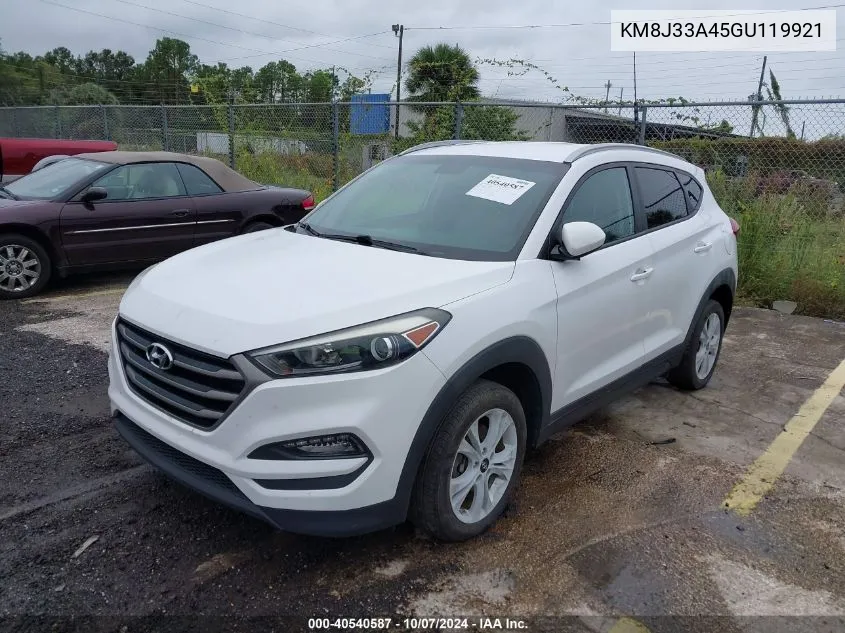 2016 Hyundai Tucson Se VIN: KM8J33A45GU119921 Lot: 40540587