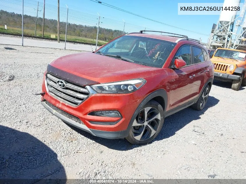 2016 Hyundai Tucson Limited VIN: KM8J3CA26GU144258 Lot: 40541074