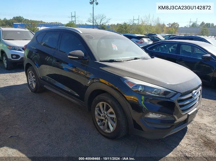 2016 Hyundai Tucson Eco VIN: KM8J3CA23GU142872 Lot: 40549465