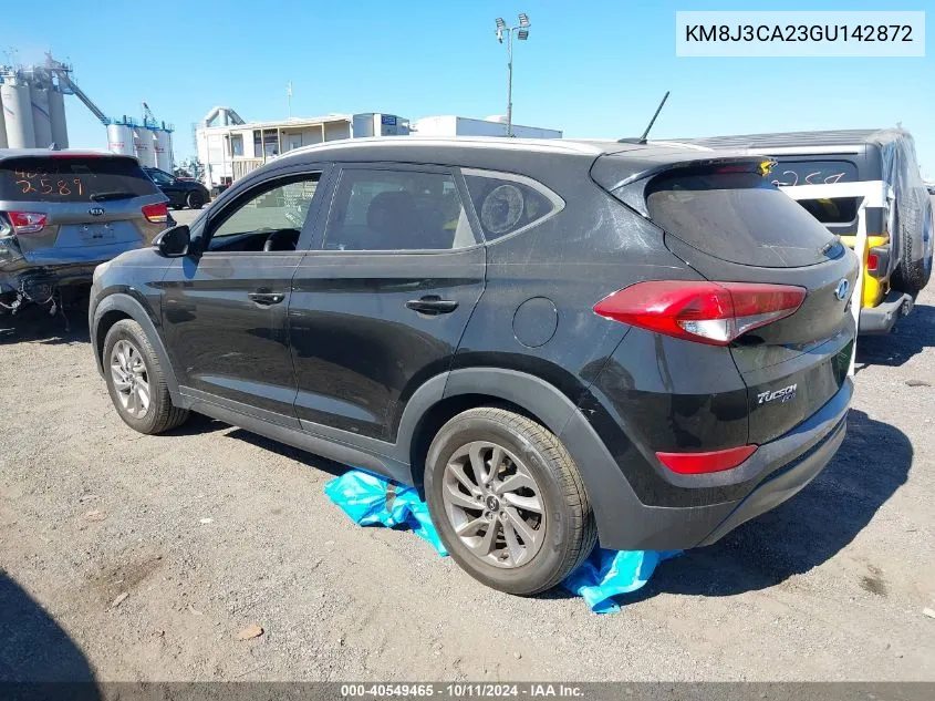 2016 Hyundai Tucson Eco VIN: KM8J3CA23GU142872 Lot: 40549465