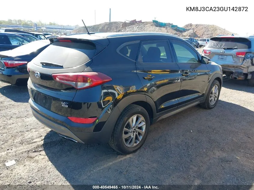 2016 Hyundai Tucson Eco VIN: KM8J3CA23GU142872 Lot: 40549465