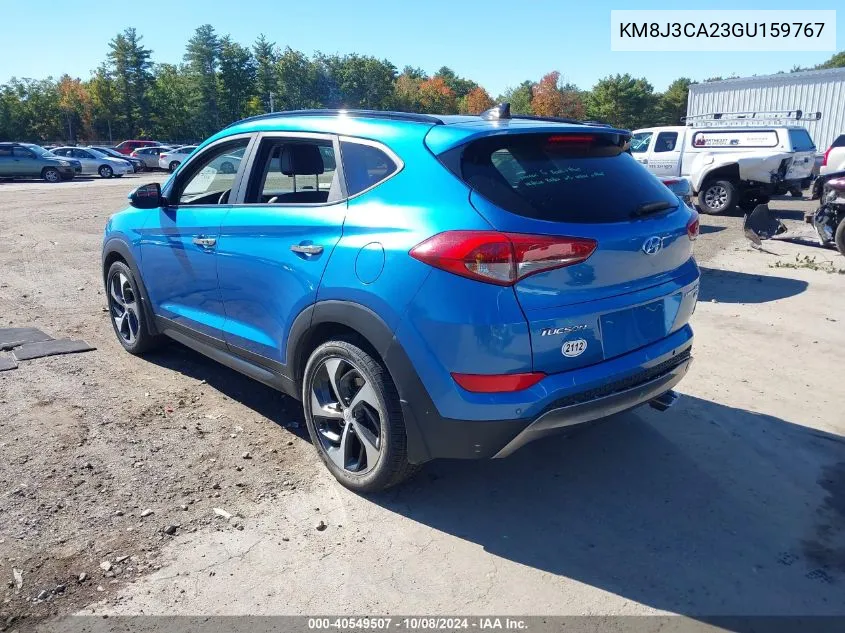 2016 Hyundai Tucson Limited VIN: KM8J3CA23GU159767 Lot: 40549507