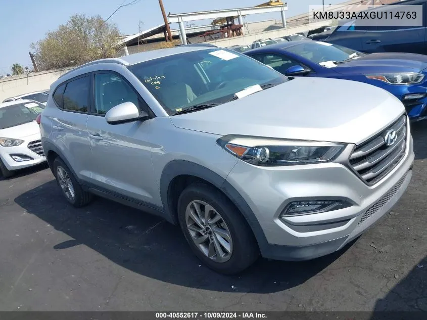 2016 Hyundai Tucson Limited/Sport And Eco/Se VIN: KM8J33A4XGU114763 Lot: 40552617