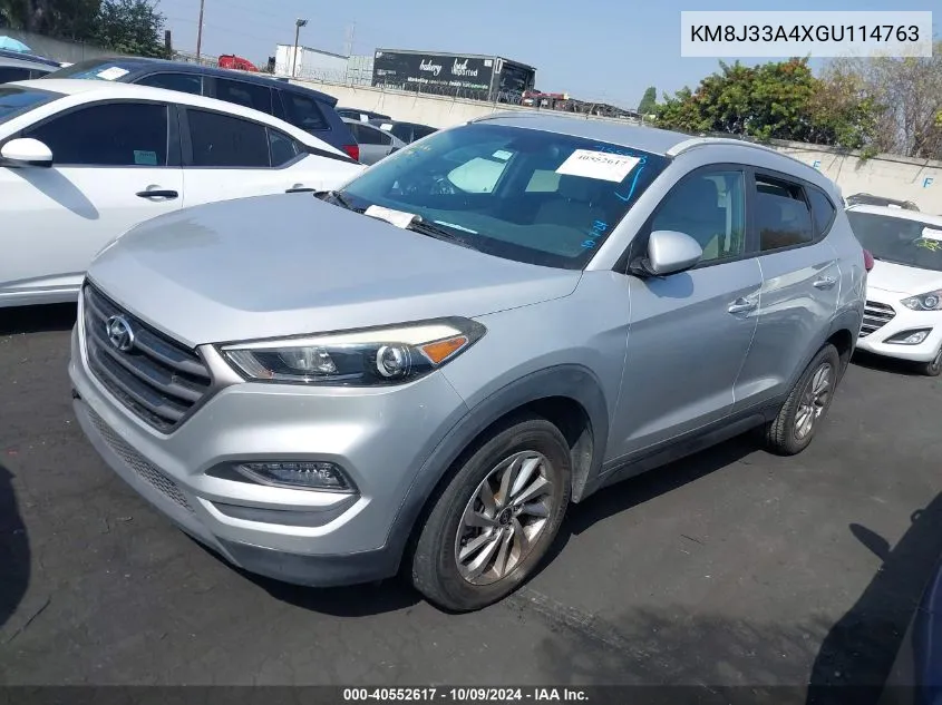 2016 Hyundai Tucson Limited/Sport And Eco/Se VIN: KM8J33A4XGU114763 Lot: 40552617