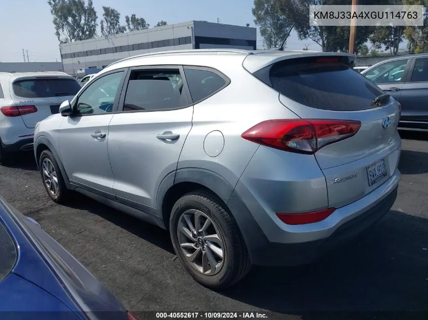 2016 Hyundai Tucson Limited/Sport And Eco/Se VIN: KM8J33A4XGU114763 Lot: 40552617