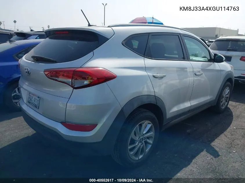 2016 Hyundai Tucson Limited/Sport And Eco/Se VIN: KM8J33A4XGU114763 Lot: 40552617