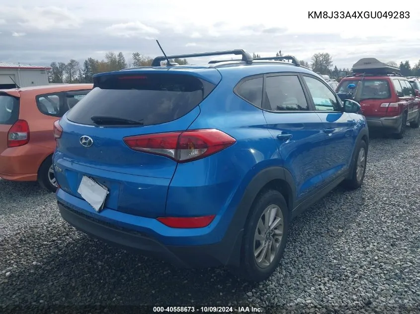 2016 Hyundai Tucson Se VIN: KM8J33A4XGU049283 Lot: 40558673