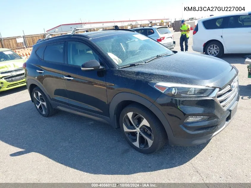 2016 Hyundai Tucson Limited VIN: KM8J3CA27GU227004 Lot: 40560122