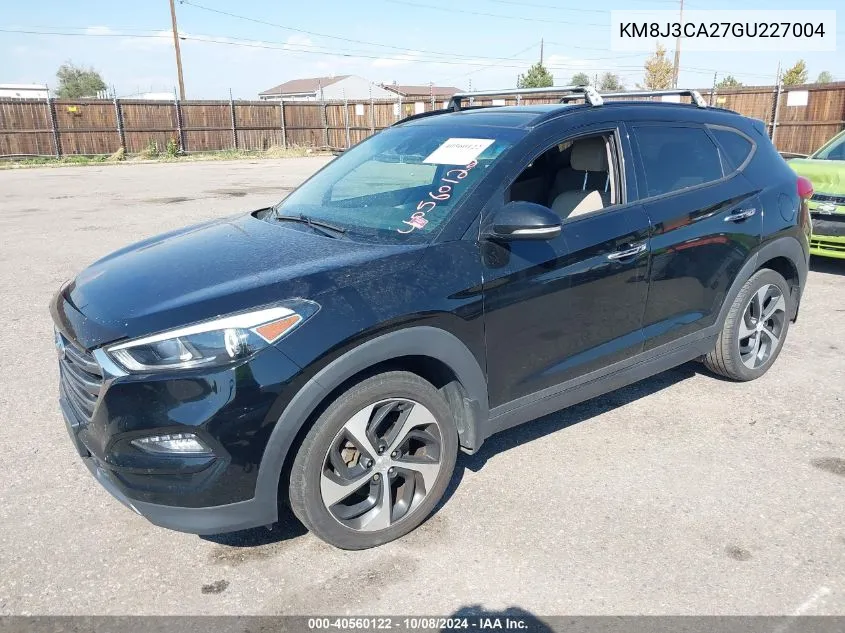 2016 Hyundai Tucson Limited VIN: KM8J3CA27GU227004 Lot: 40560122