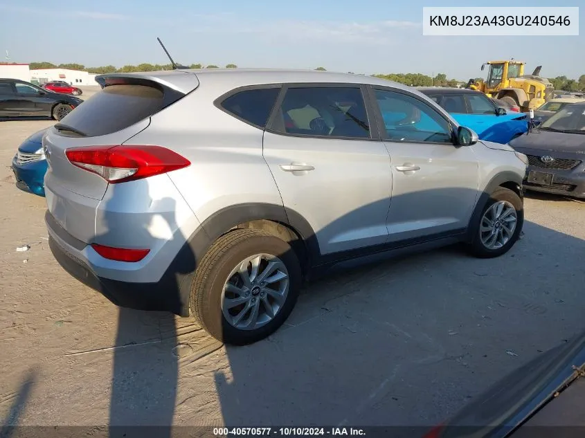 KM8J23A43GU240546 2016 Hyundai Tucson Se