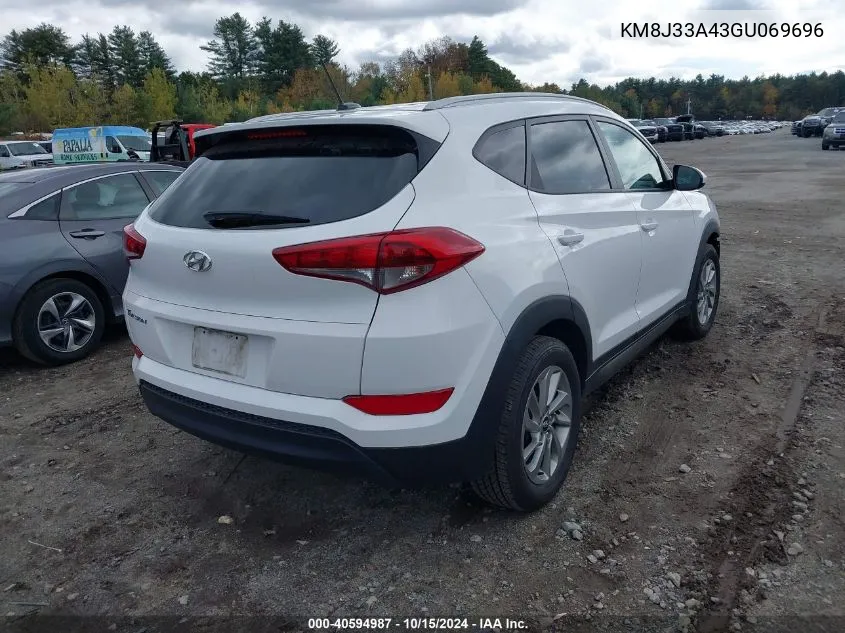 2016 Hyundai Tucson Se VIN: KM8J33A43GU069696 Lot: 40594987