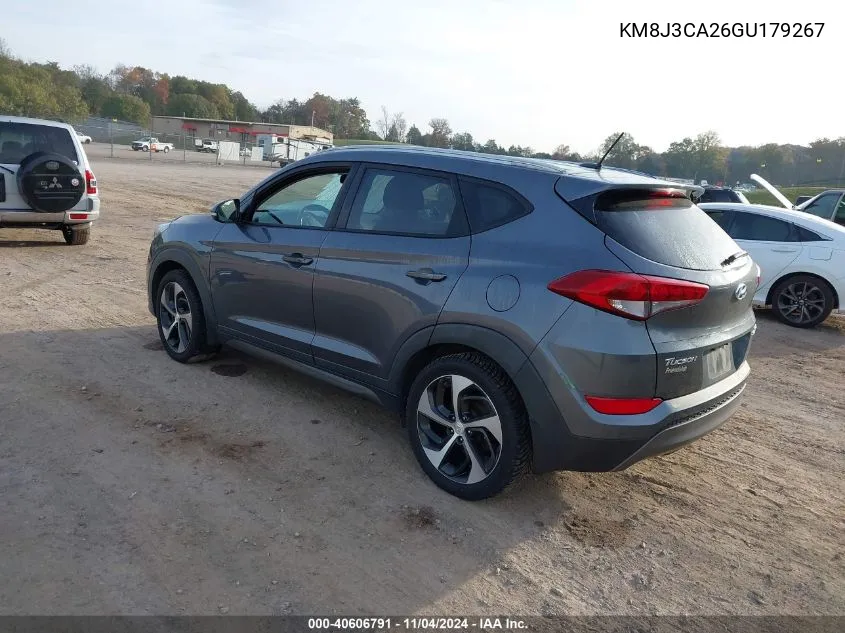 2016 Hyundai Tucson Sport VIN: KM8J3CA26GU179267 Lot: 40606791