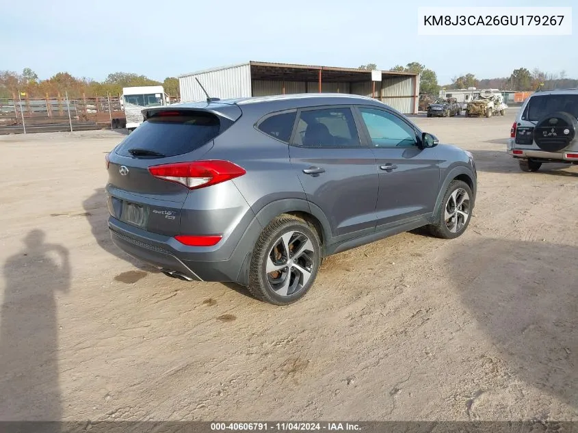 2016 Hyundai Tucson Sport VIN: KM8J3CA26GU179267 Lot: 40606791