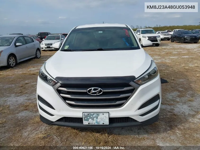 2016 Hyundai Tucson Se VIN: KM8J23A48GU053948 Lot: 40621156