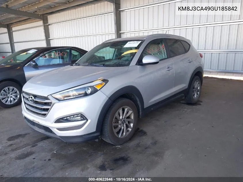 2016 Hyundai Tucson Se VIN: KM8J3CA49GU185842 Lot: 40622646