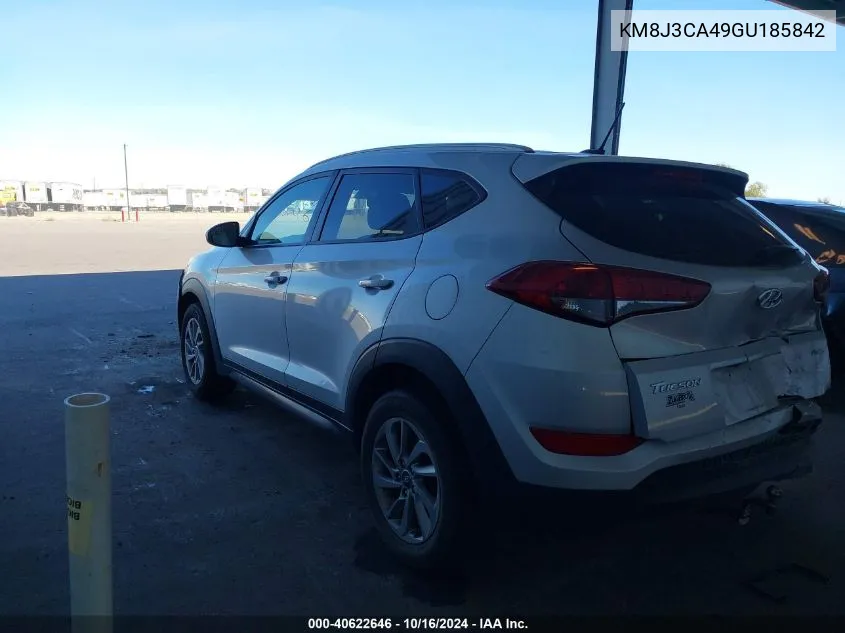 2016 Hyundai Tucson Se VIN: KM8J3CA49GU185842 Lot: 40622646