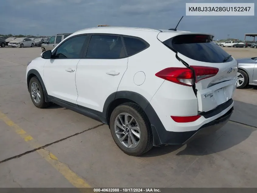 2016 Hyundai Tucson Eco VIN: KM8J33A28GU152247 Lot: 40632088