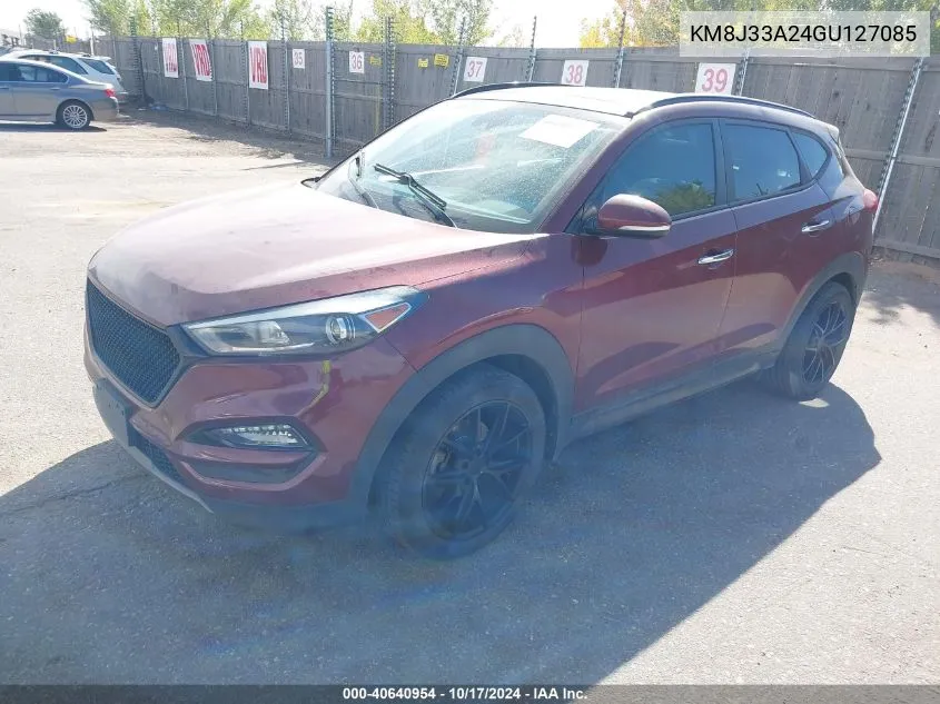 2016 Hyundai Tucson Limited VIN: KM8J33A24GU127085 Lot: 40640954