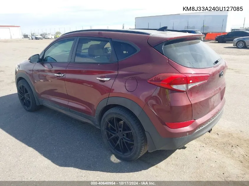 2016 Hyundai Tucson Limited VIN: KM8J33A24GU127085 Lot: 40640954